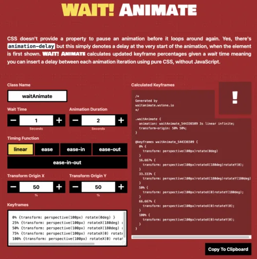 wait! animate