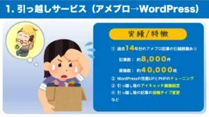 引っ越しサービス（アメブロ→WordPress）
