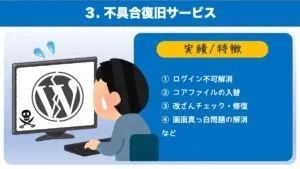 不具合復旧サービス