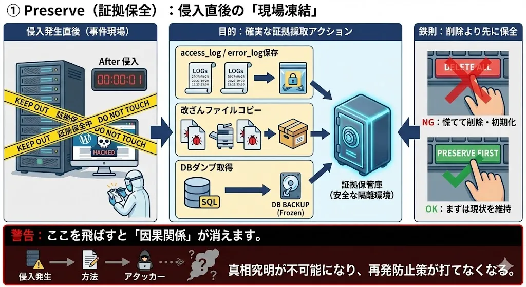 Preserve（証拠保全）