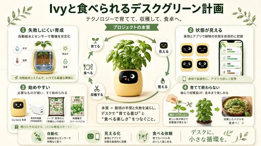 プロジェクトの本質 ― 育てる・見える・整える・収穫する・食べるの循環